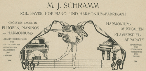 Briefkopf des Piano- und Harmoniumfabrikanten, vgl. Brief vom 2. Januar 1904. – Max-Reger-Institut, Karlsruhe.